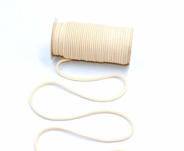Baumwollkordel 6 mm creme (1 m)